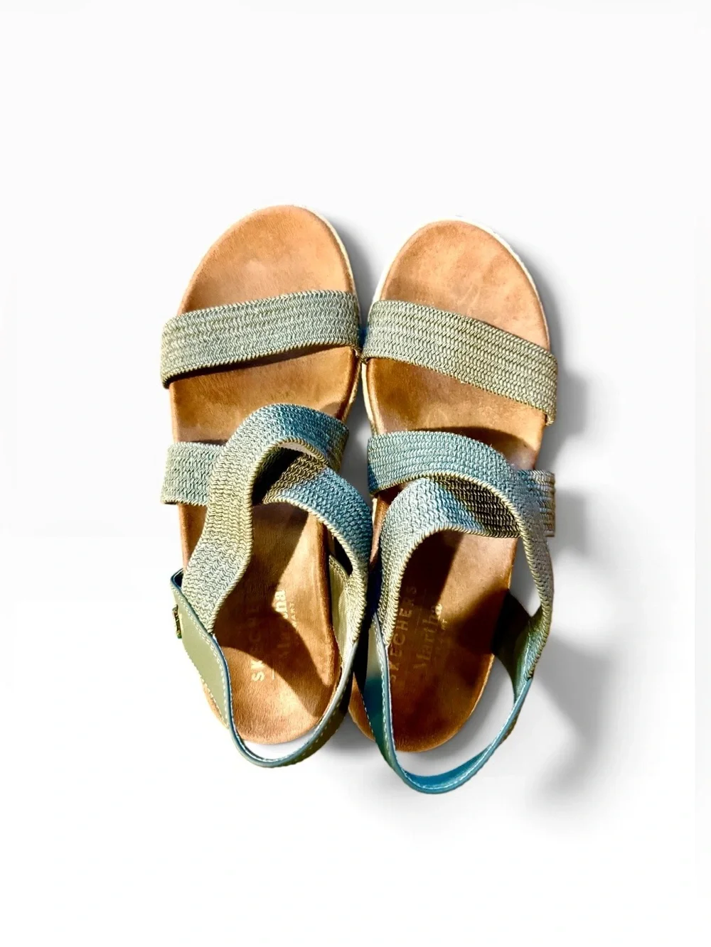 Skechers Martha Stewart Arch Fit Beverlee -Brentwood Wedged Heel Sandals